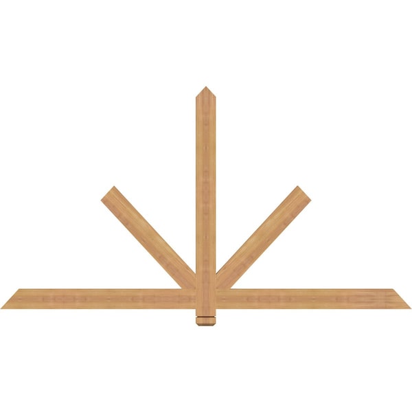 Ekena Millwork Kennewick Timber Gable Bracket, Western Red Cedar, 72"W x 39"H x 1 1/2"D x 3 1/2"F, 13/12 Pitch GBW072X39X0204KEN00SWR - main